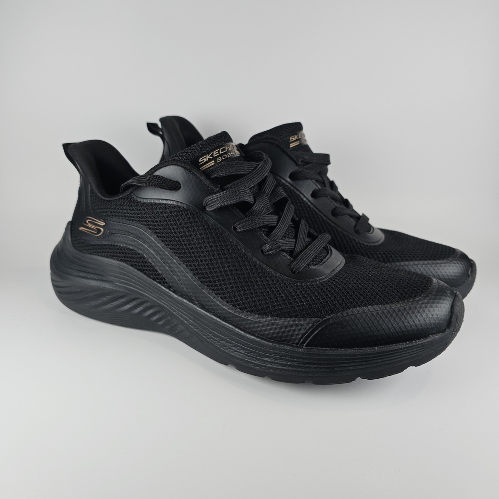 Skechers Bobs Memory Foam Womens Shoes Size 9, Black Color Work Shoes